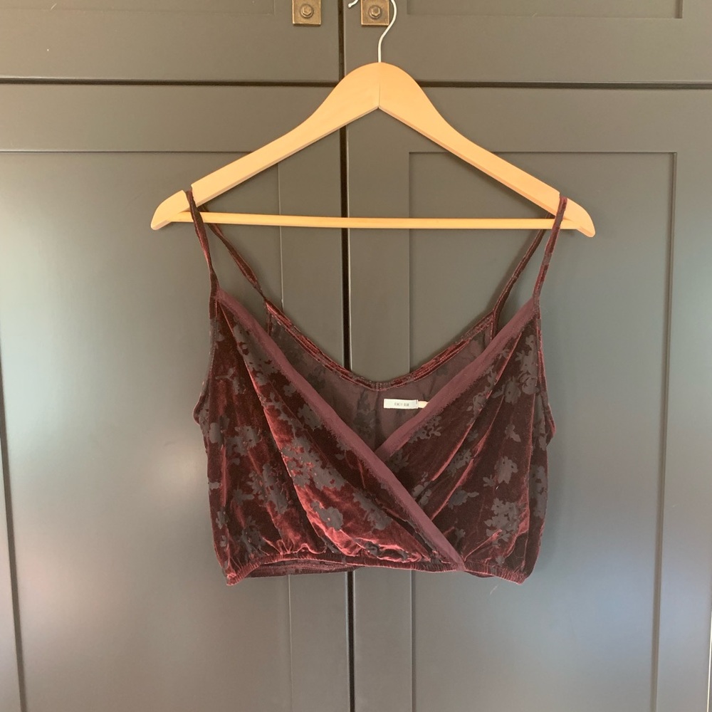 UO Kimchi Blue Velvet Crop